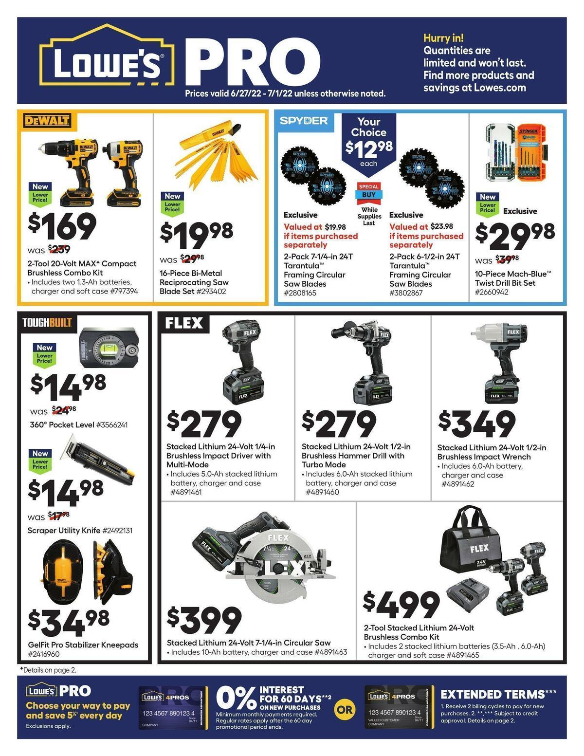 Lowe's Pro Ad Weekly Ad from June 27
