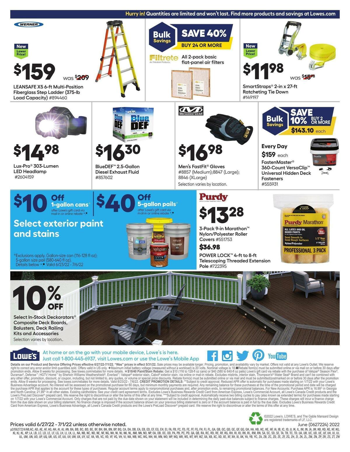Lowe's Pro Ad Weekly Ad from June 27