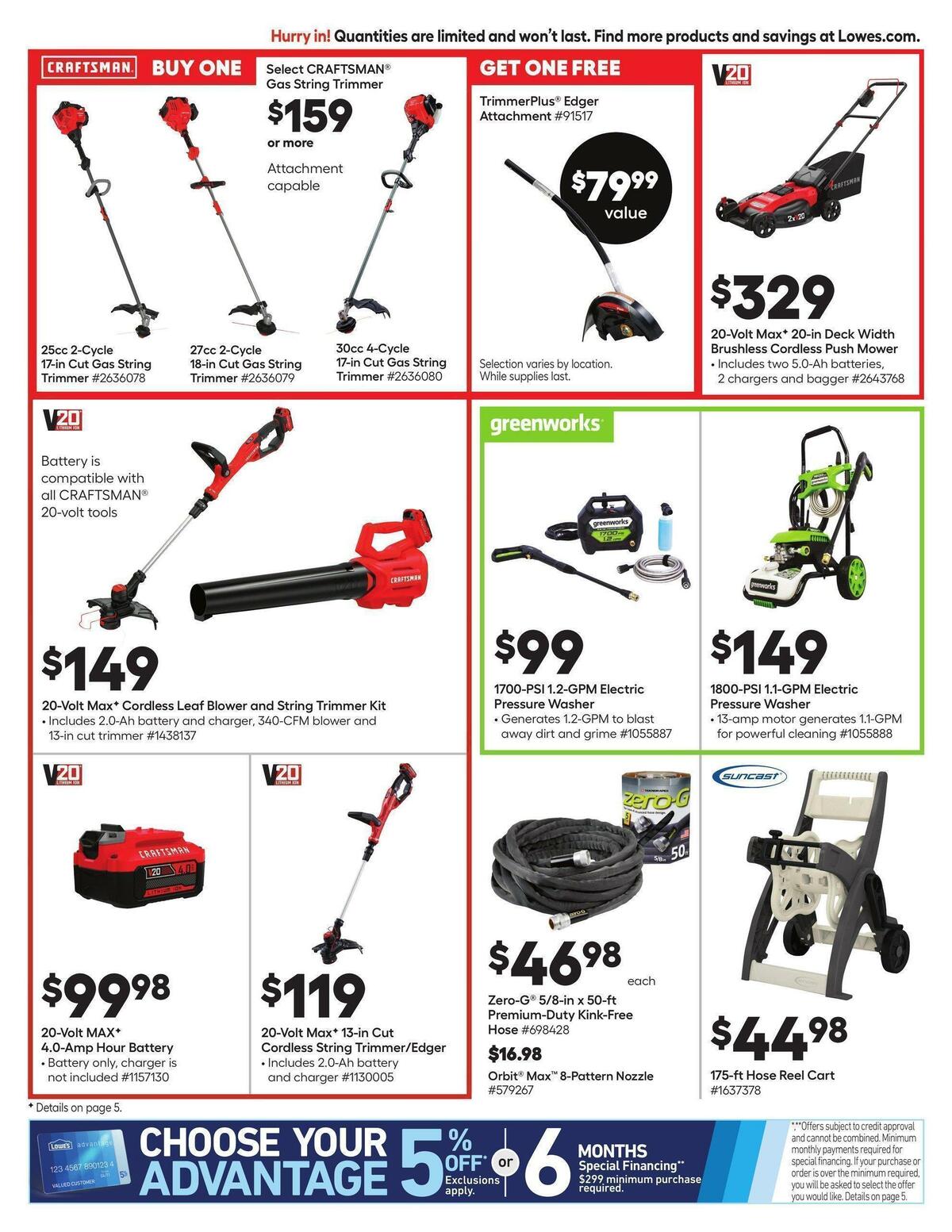 Lowe's Weekly Ad from July 7