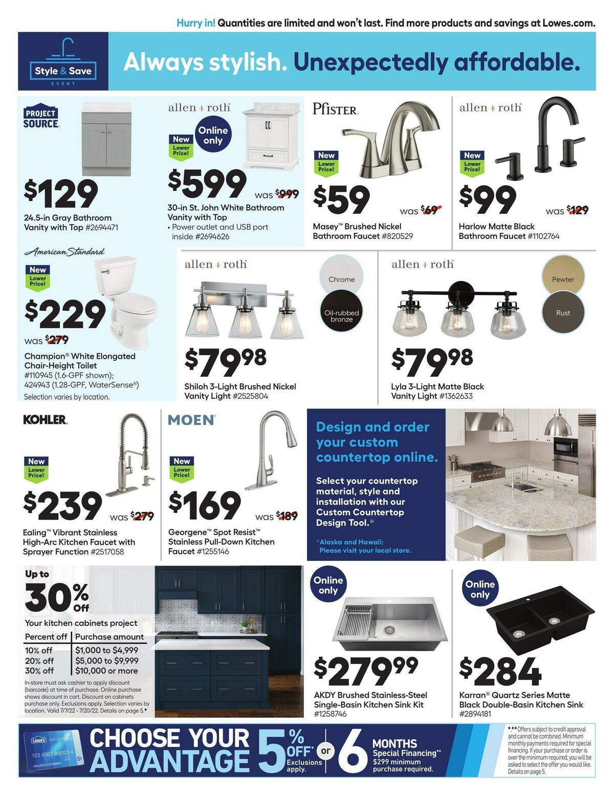 Lowe's Weekly Ad from July 7
