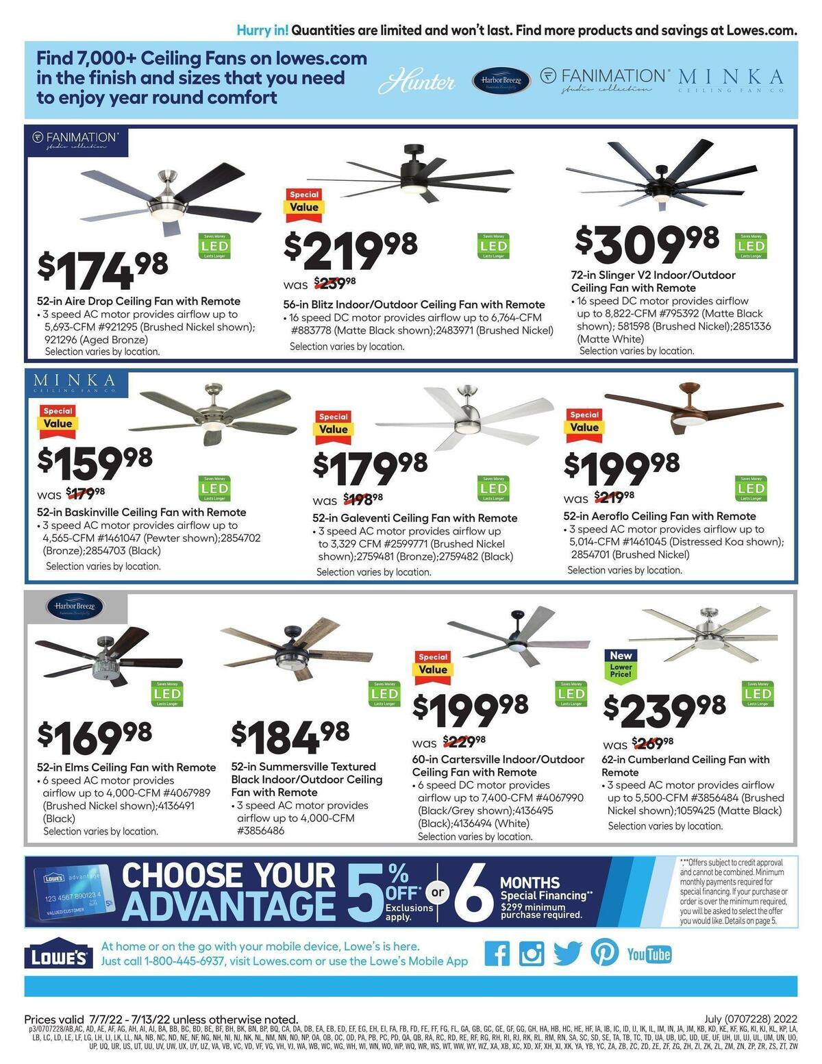 Lowe's Weekly Ad from July 7