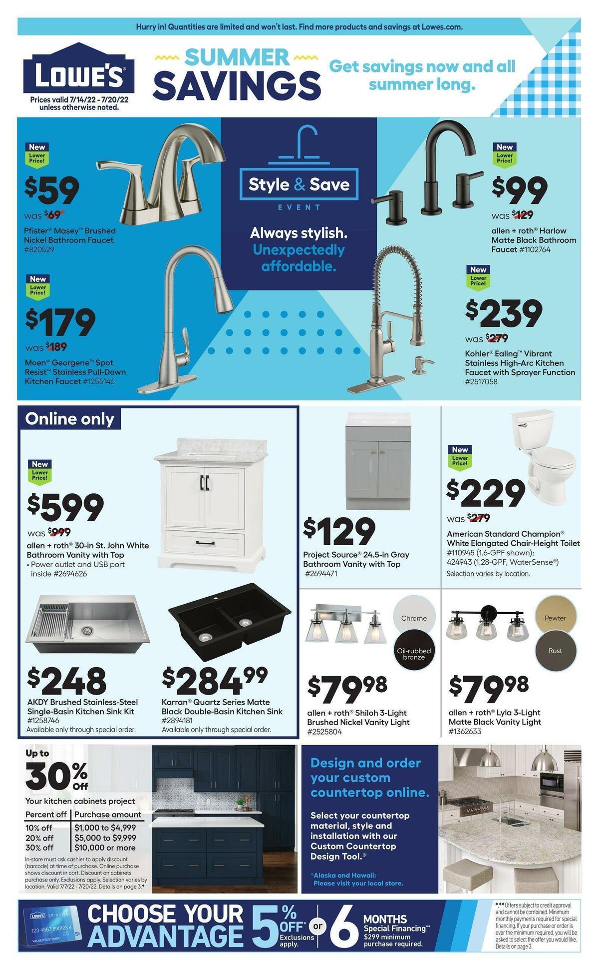 Lowe's Weekly Ad from July 14