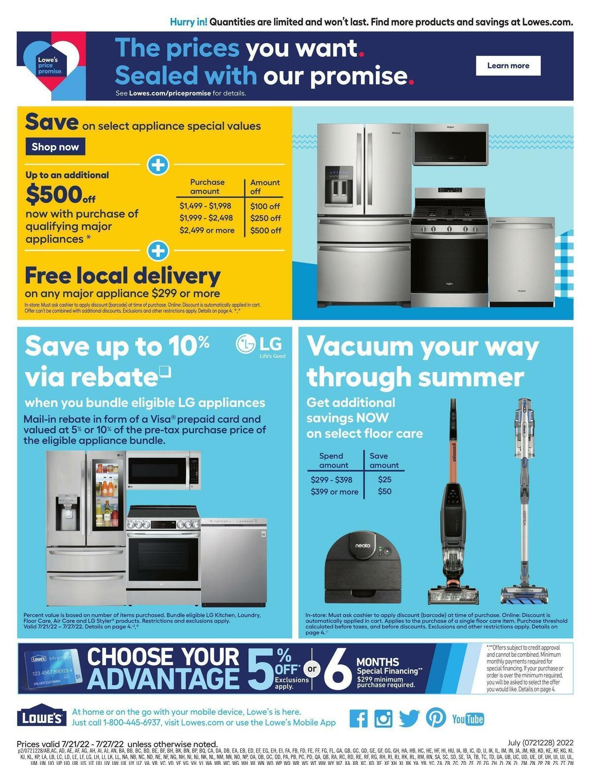 Lowe's Weekly Ad from July 21