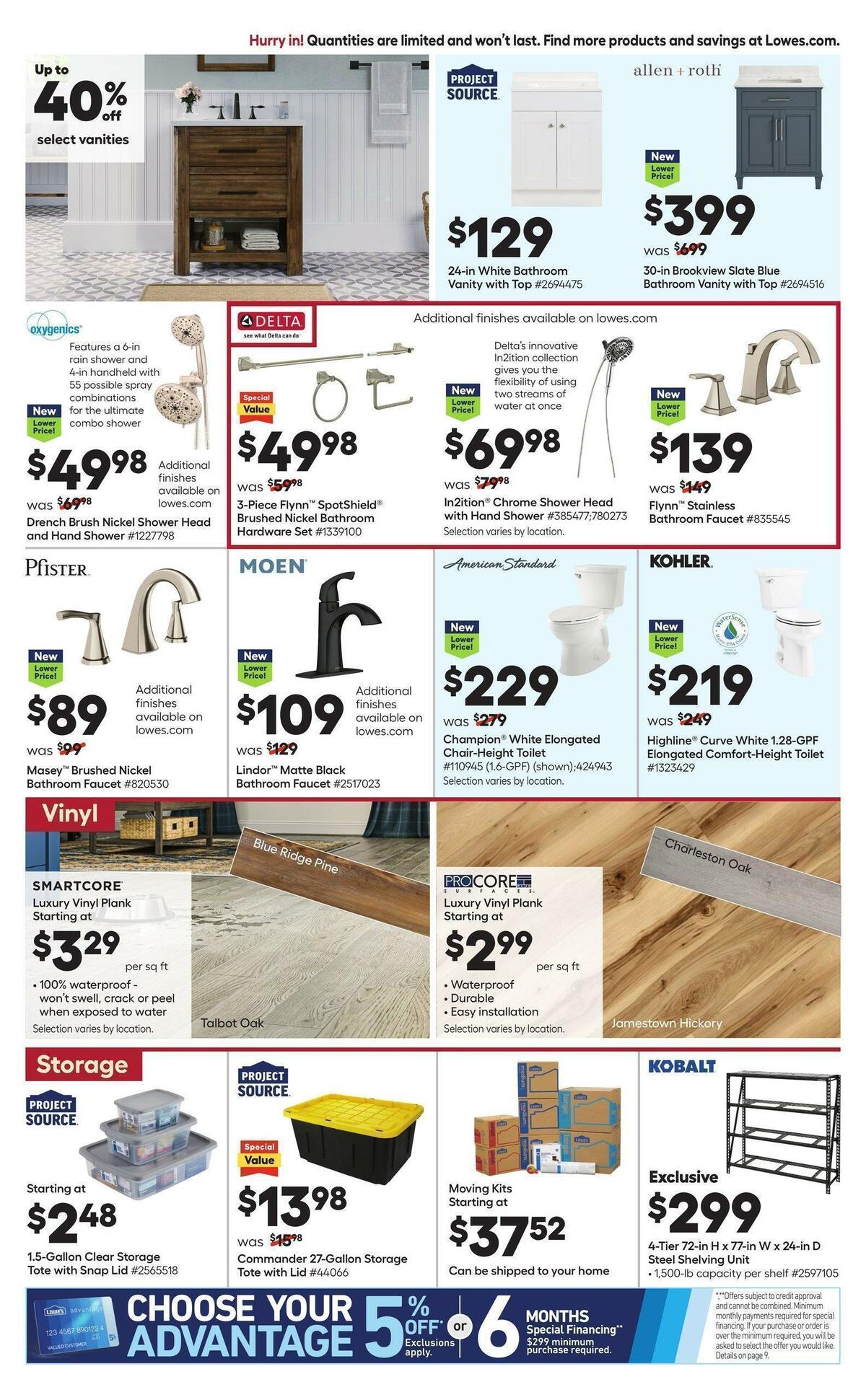 Lowe's Weekly Ad from August 25