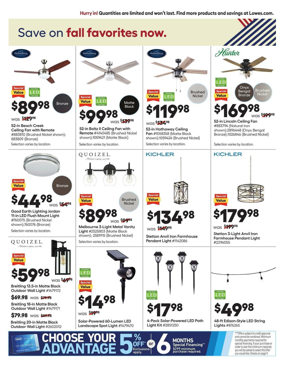 Lowe's Weekly Ad from August 25