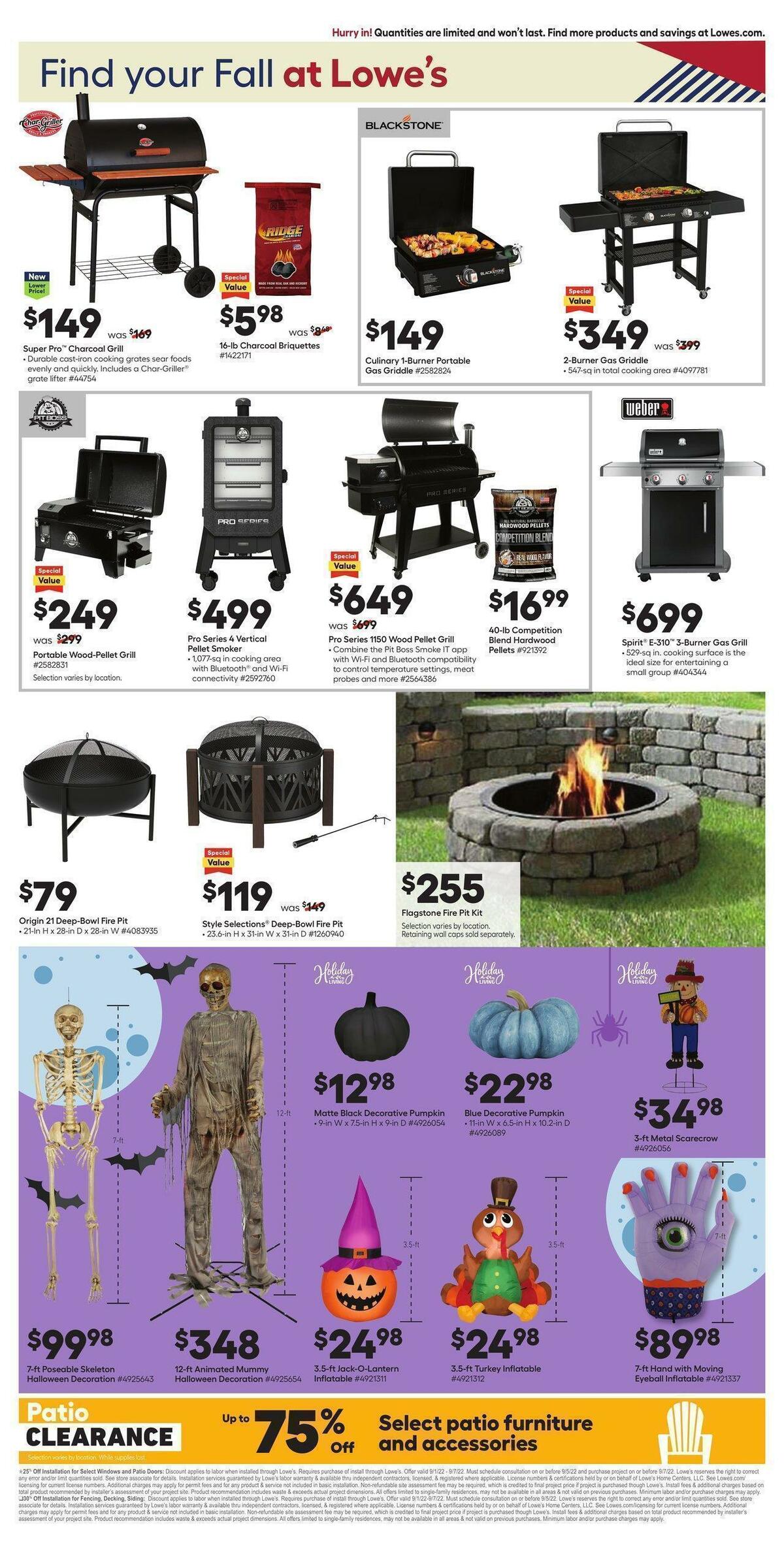 Lowe's Weekly Ad from September 1