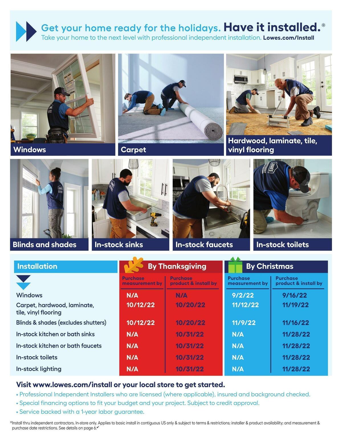 Lowe's Weekly Ad from September 1