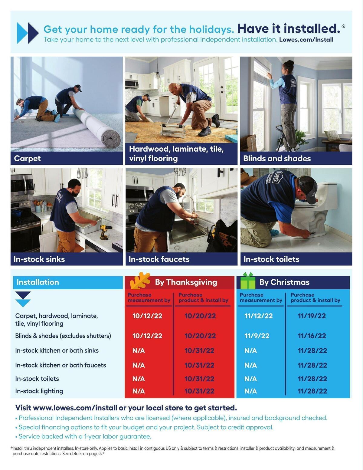 Lowe's Weekly Ad from October 6