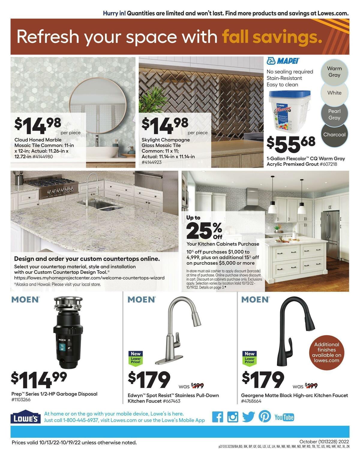 Lowe's Weekly Ad from October 13