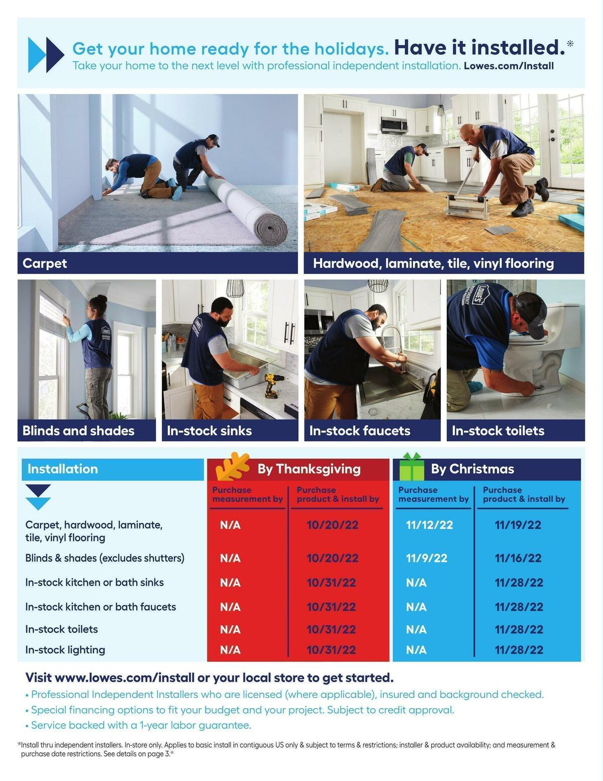 Lowe's Weekly Ad from October 13