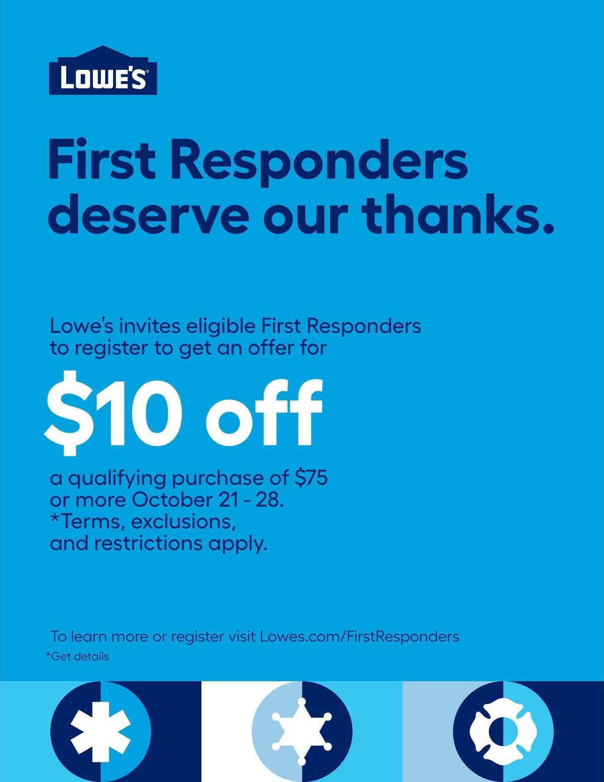 Lowe's Weekly Ad from October 20