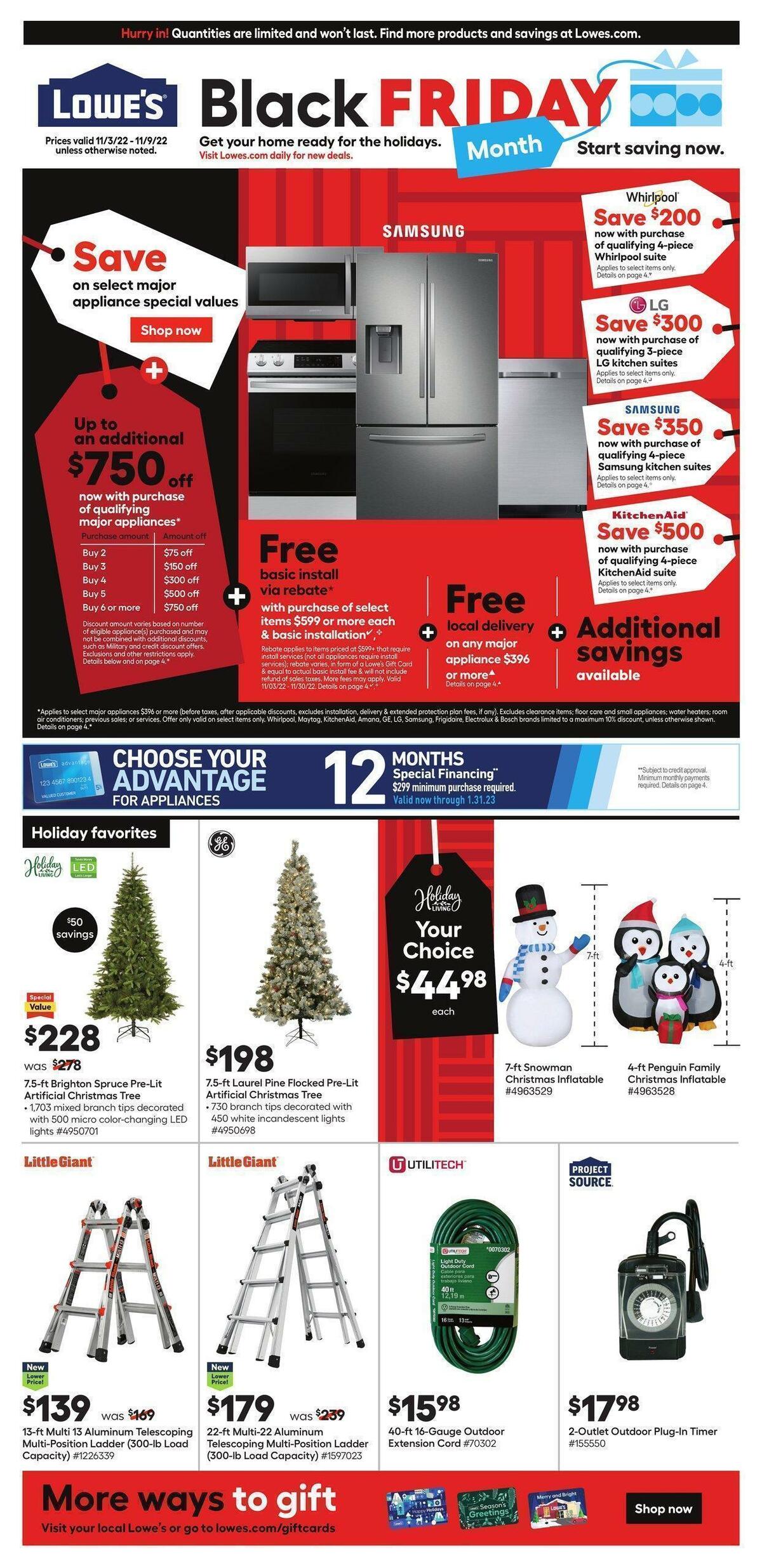 Lowe's Weekly Ad from November 3