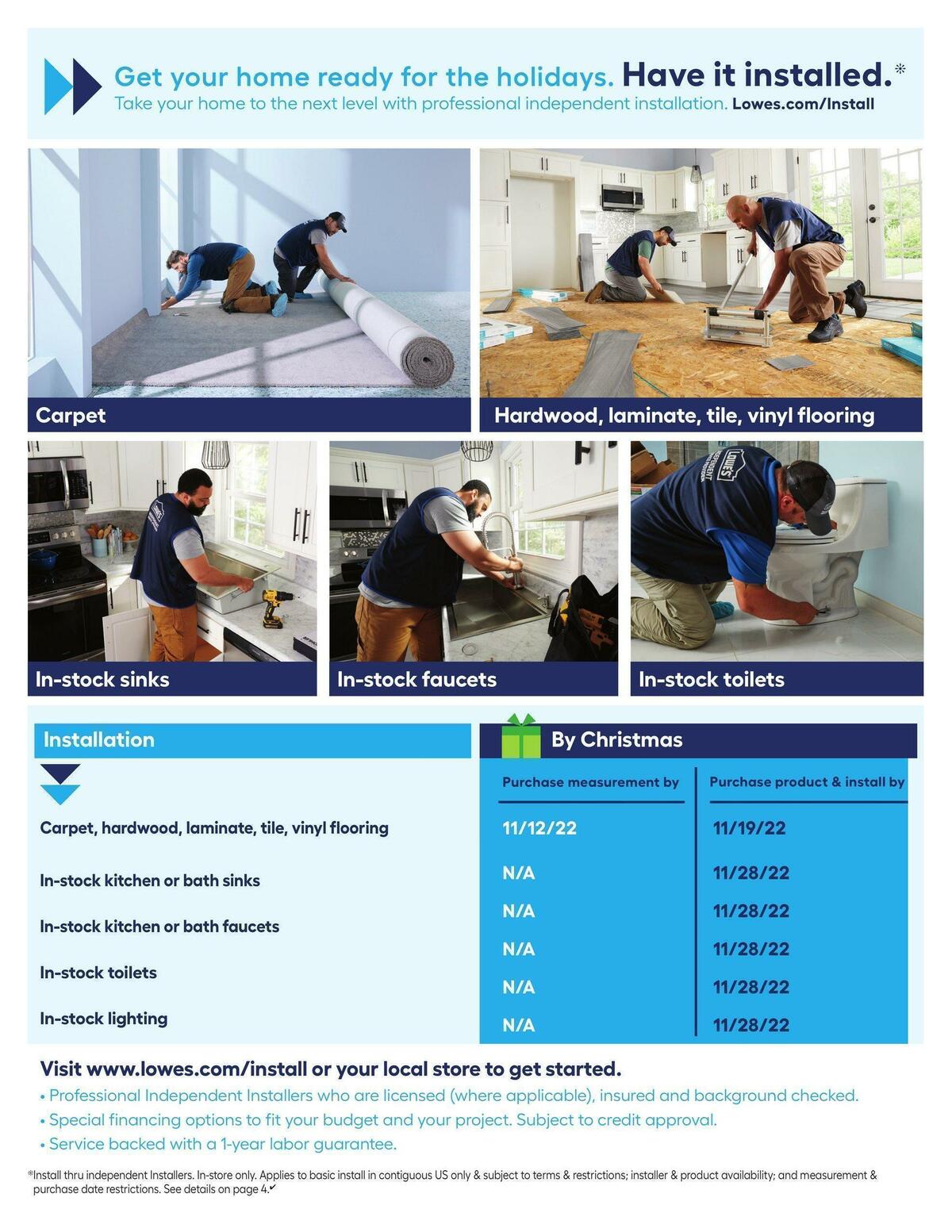 Lowe's Weekly Ad from November 3