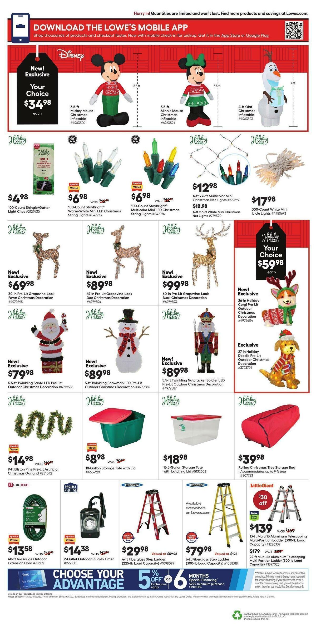Lowe's Weekly Ad from November 17