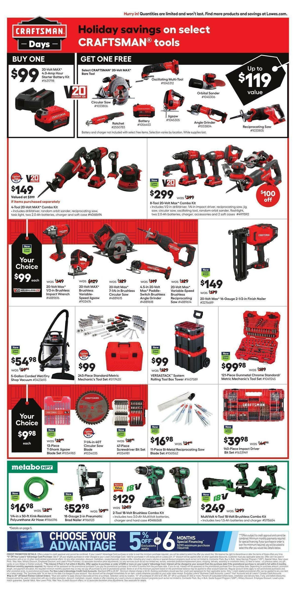 Lowe's Weekly Ad from November 17