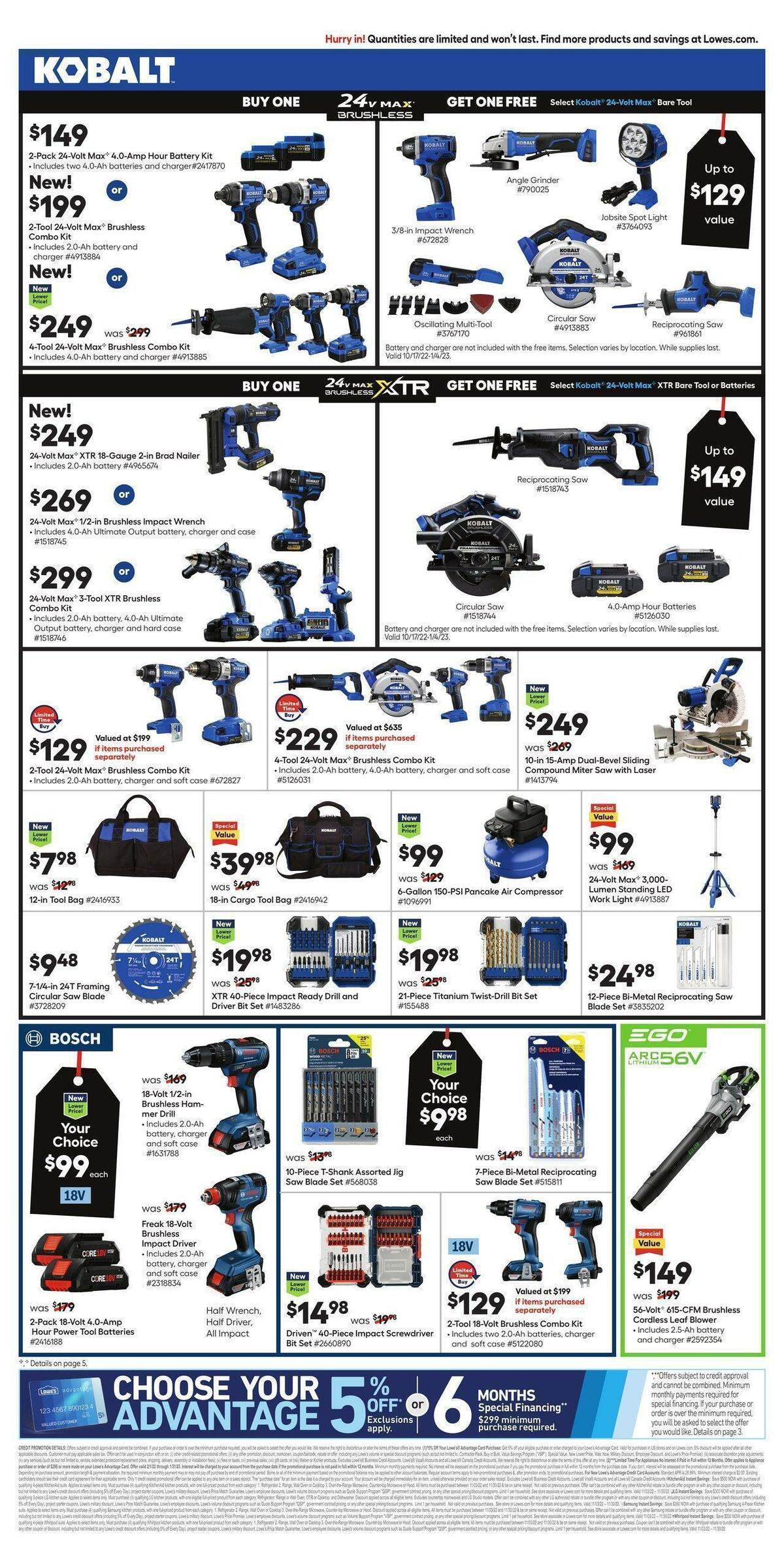 Lowe's Weekly Ad from November 17