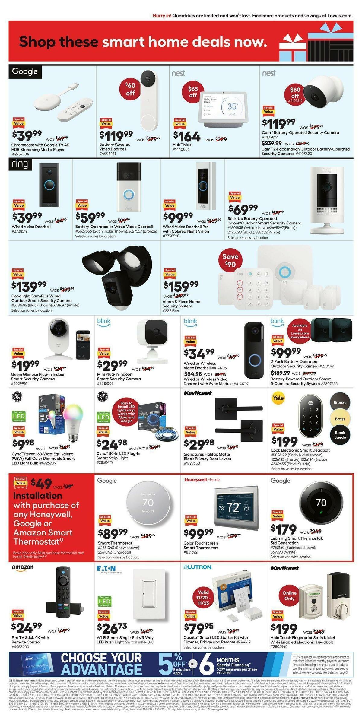 Lowe's Weekly Ad from November 17