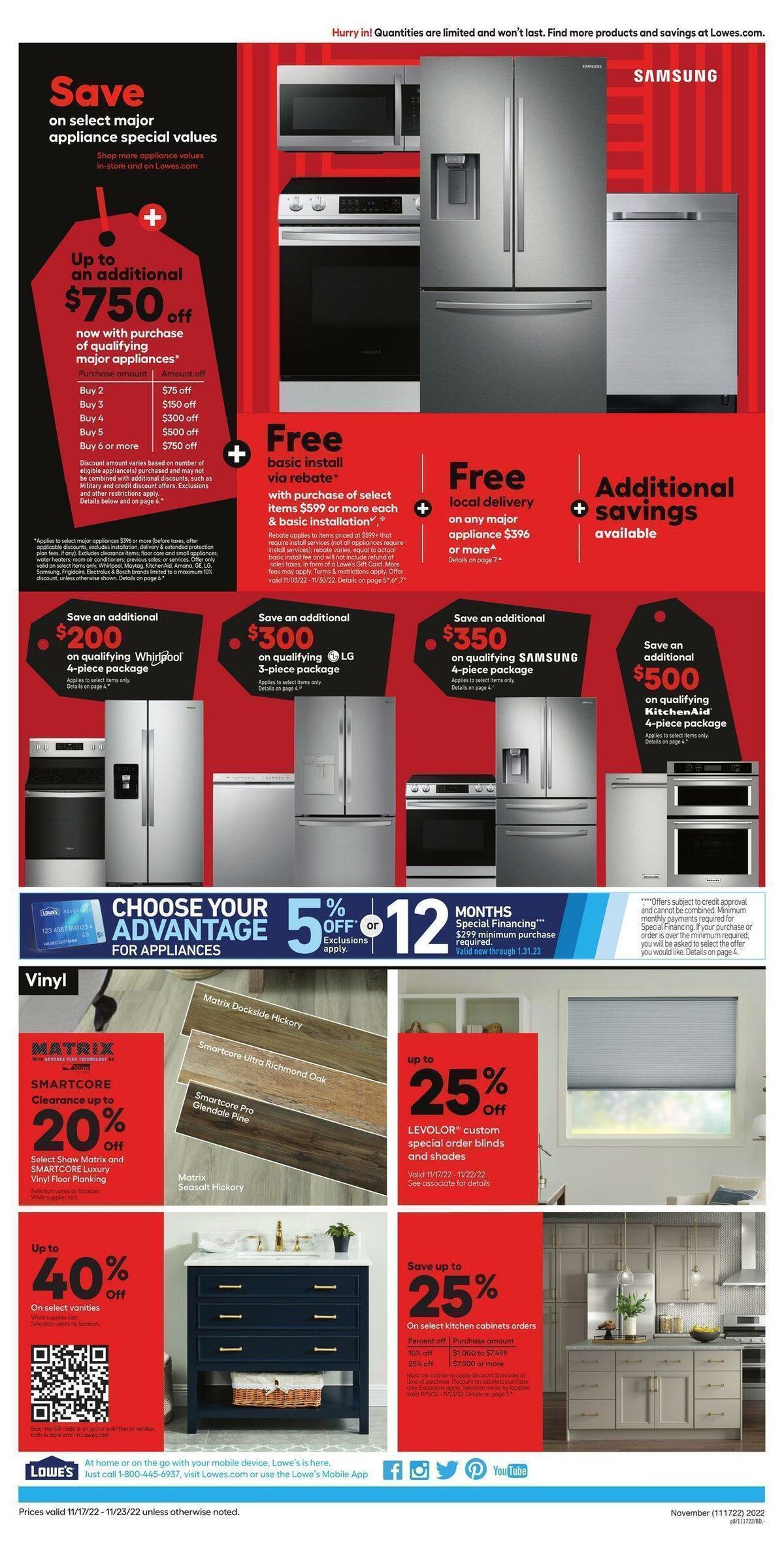 Lowe's Weekly Ad from November 17
