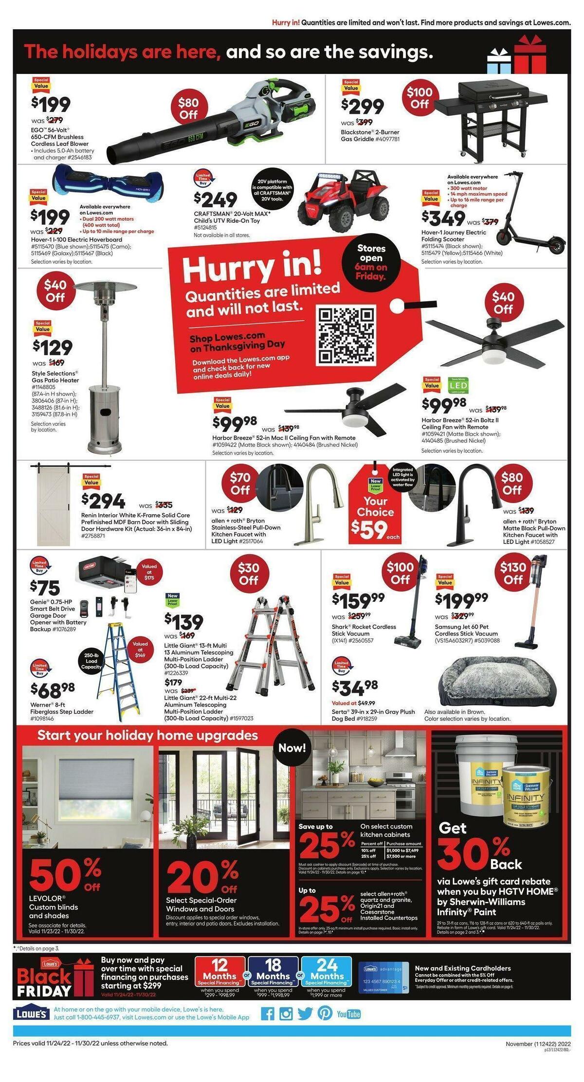 Lowe's Weekly Ad from November 24