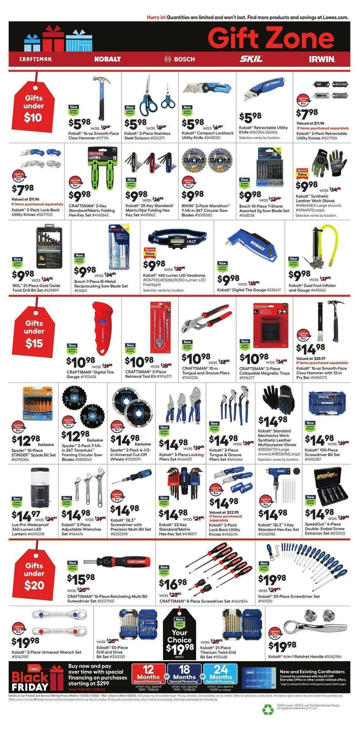 Lowe's Weekly Ad from November 24