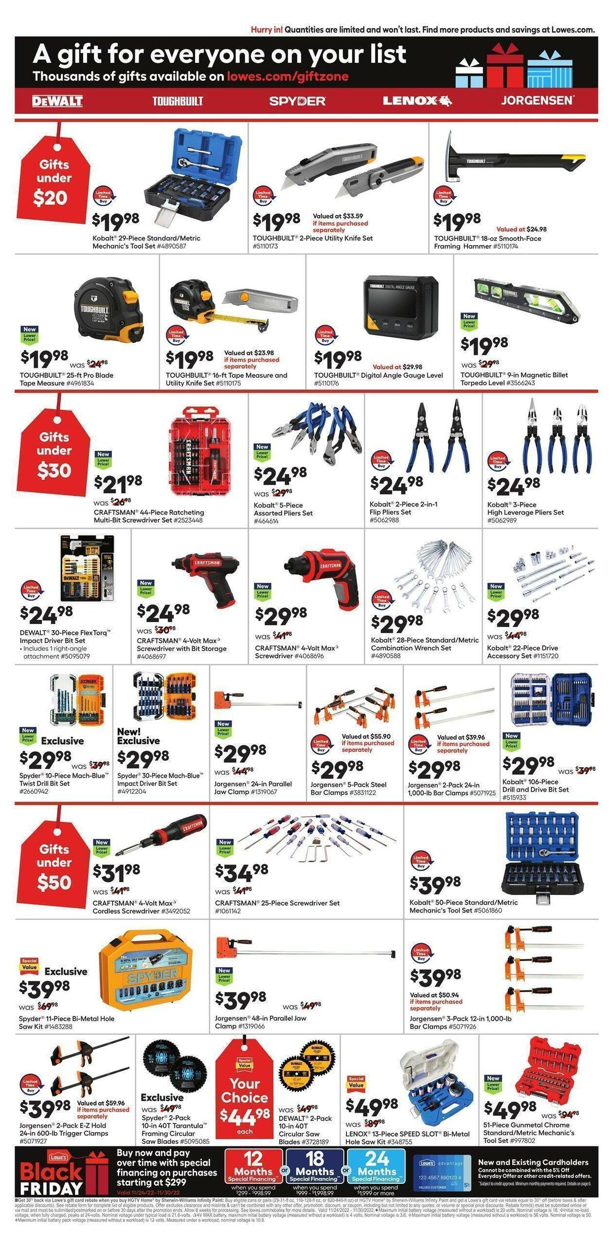 Lowe's Weekly Ad from November 24