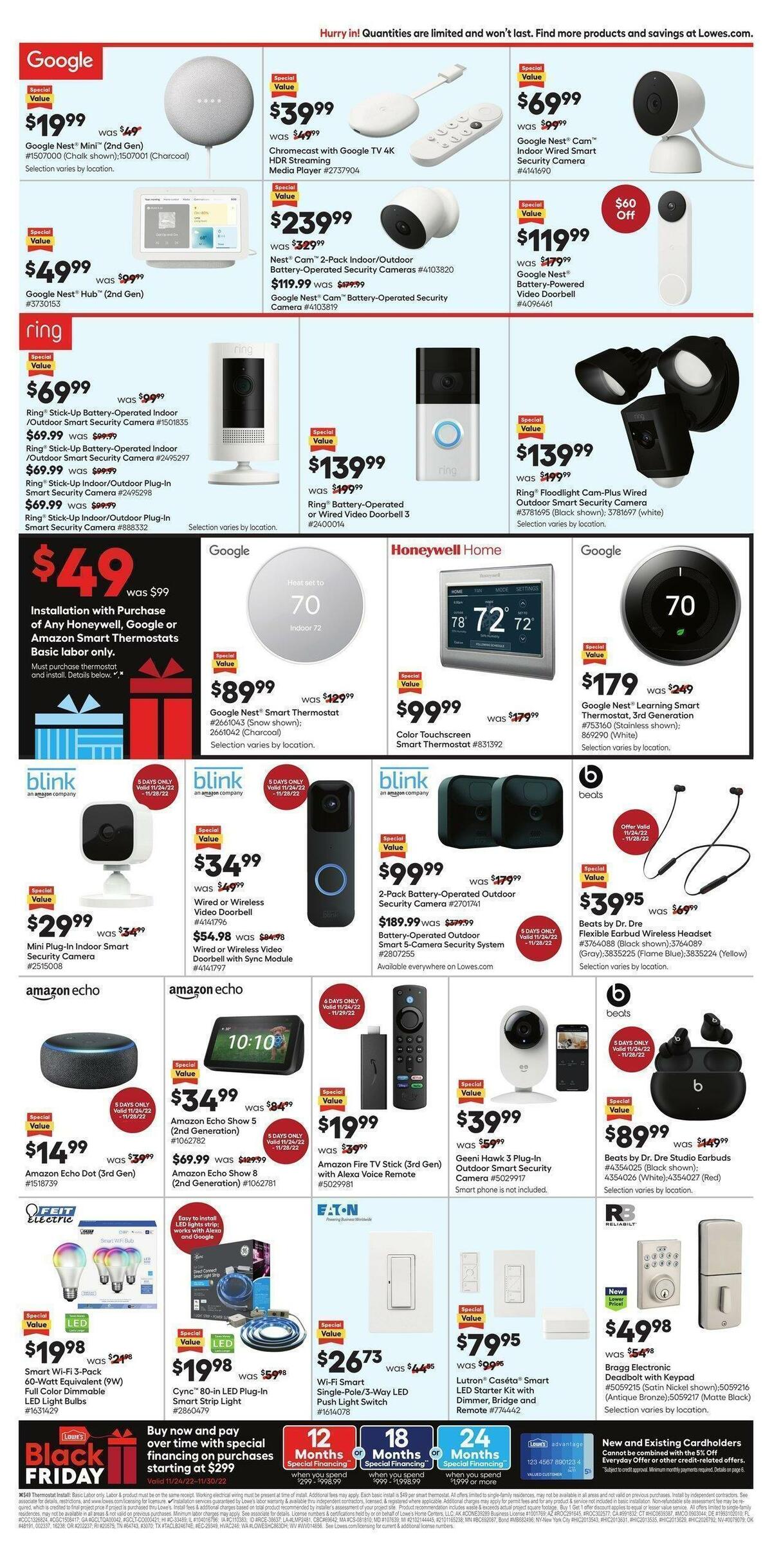 Lowe's Weekly Ad from November 24