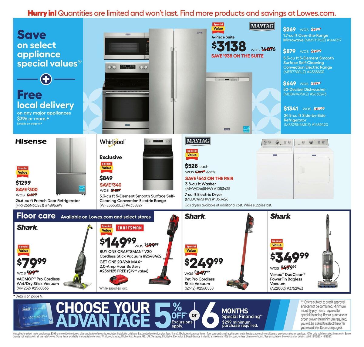 Lowe's Weekly Ad from December 8