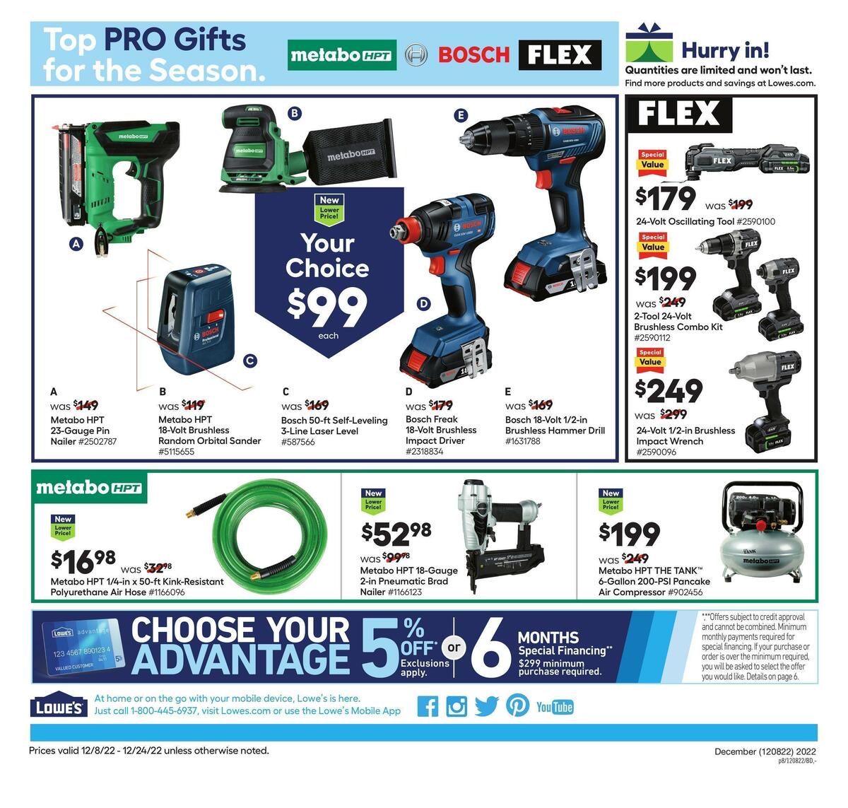 Lowe's Weekly Ad from December 8