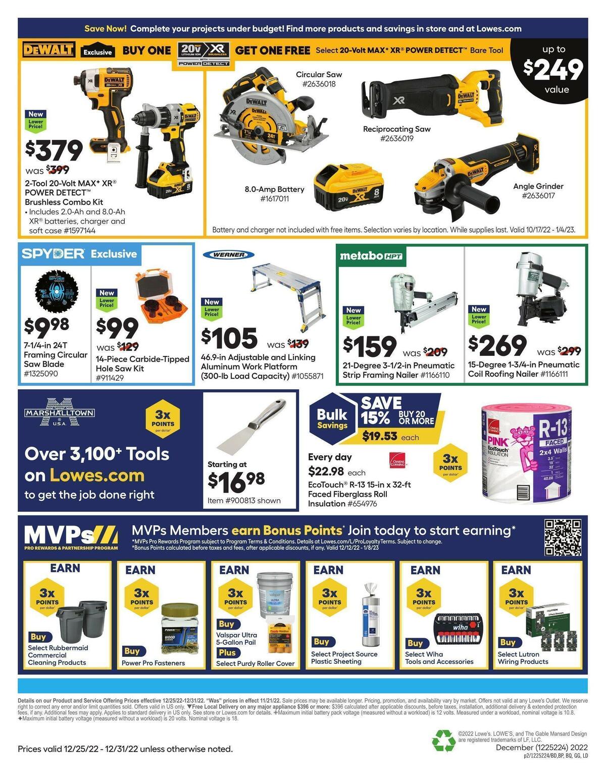 Lowe's Pro Ad Weekly Ad from December 25
