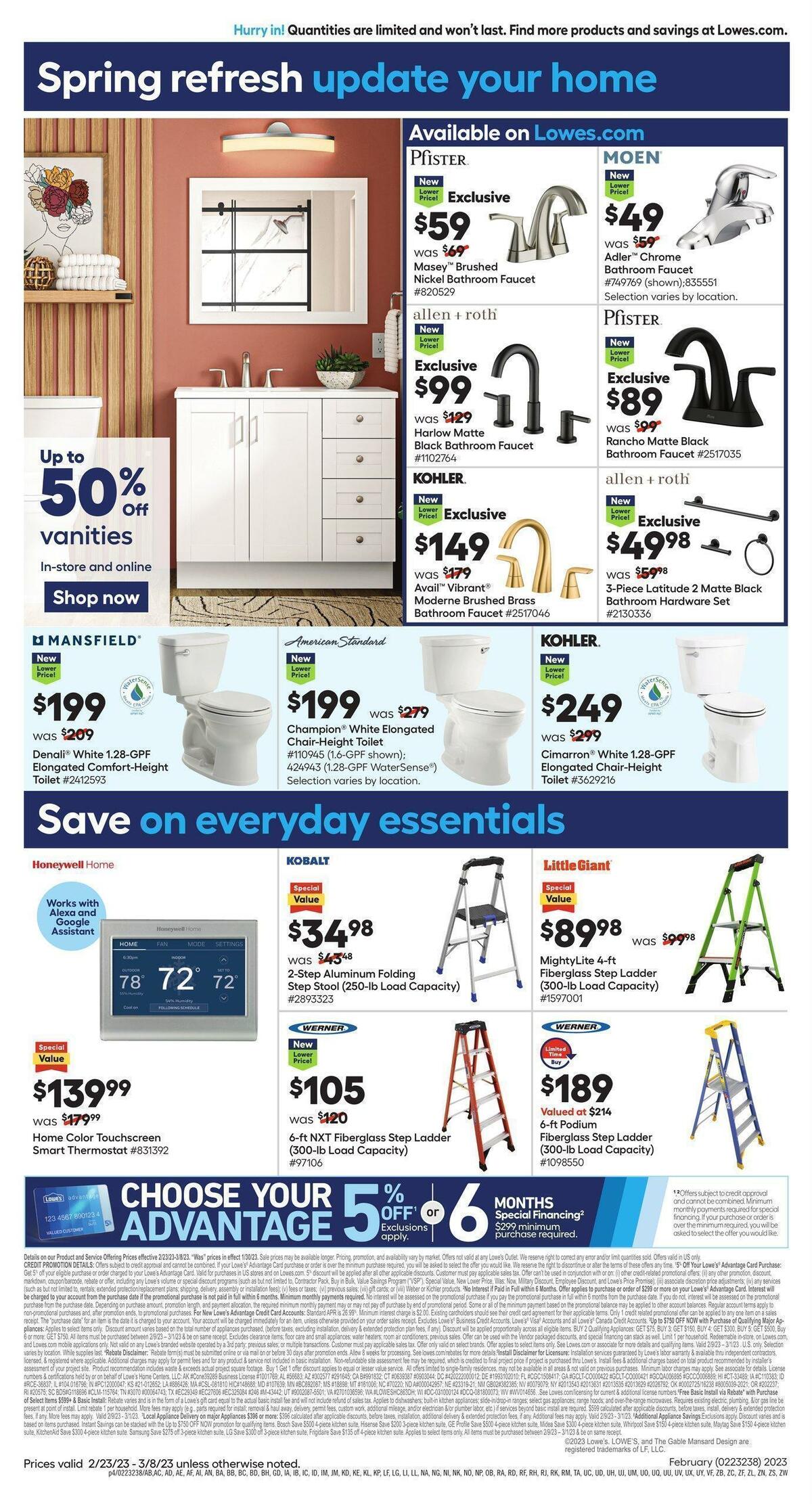 Lowe's Weekly Ad from February 23