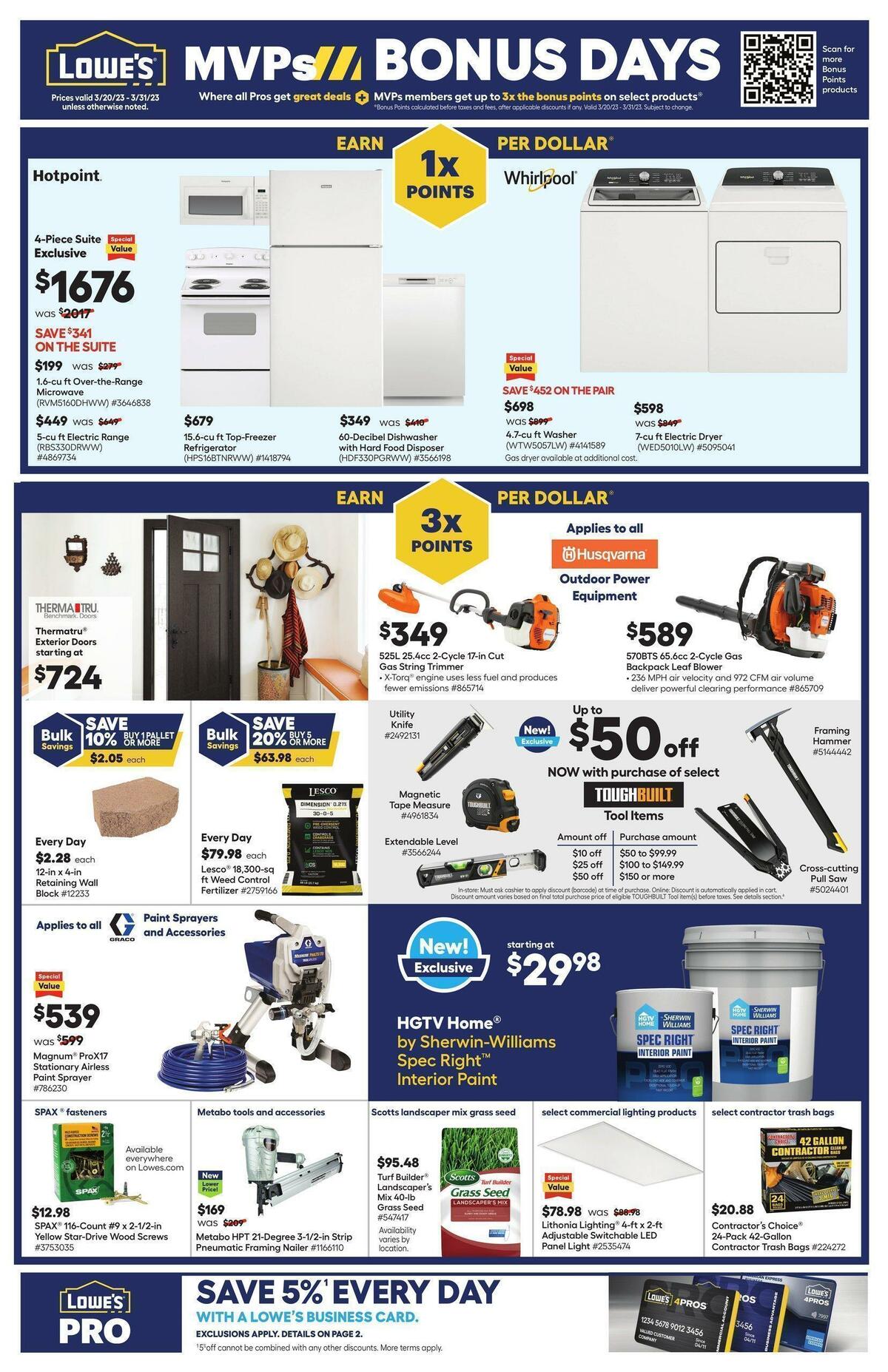 Lowe's Pro Ad Weekly Ad from March 20