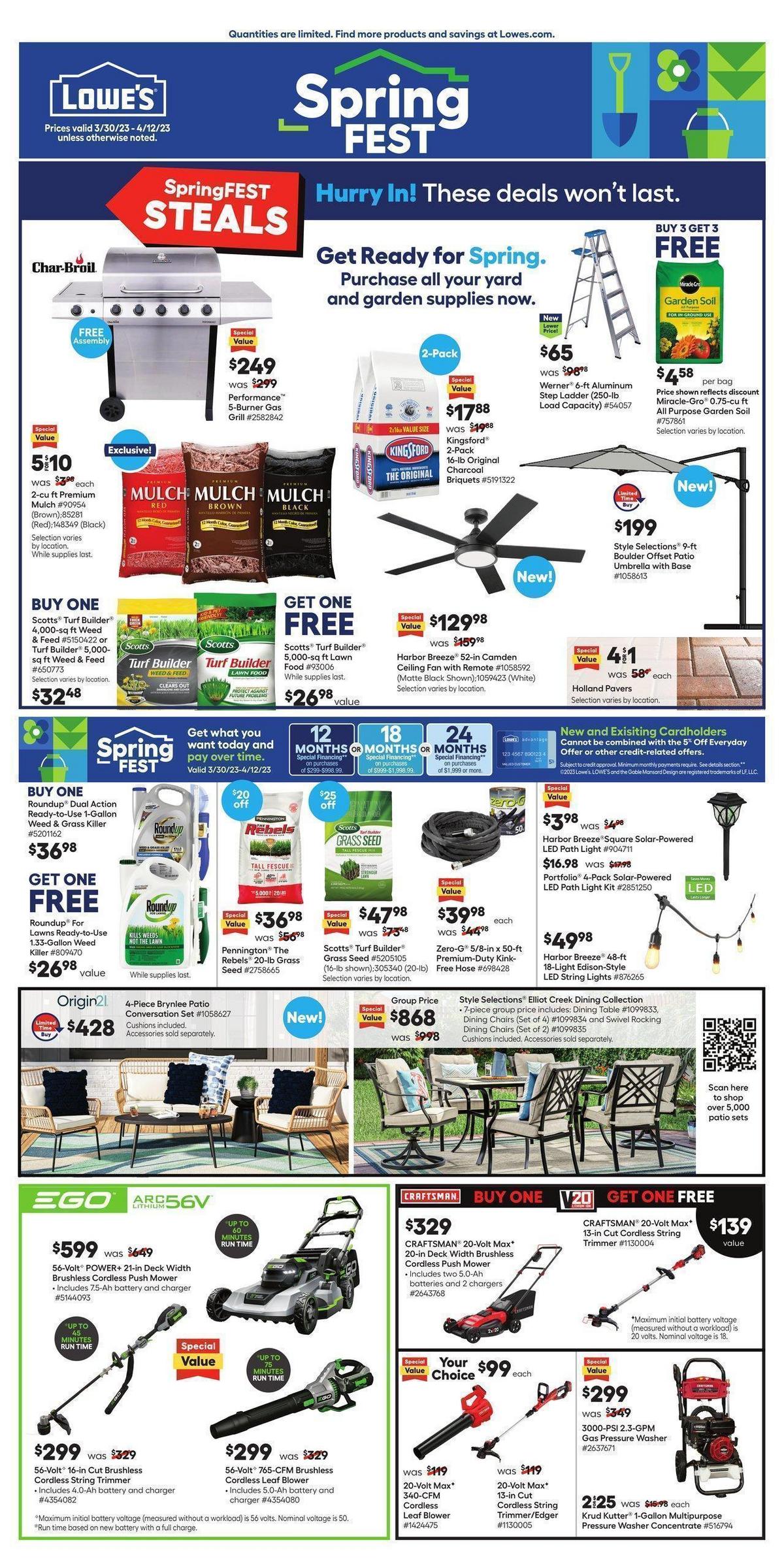 Lowe's Weekly Ad from March 30