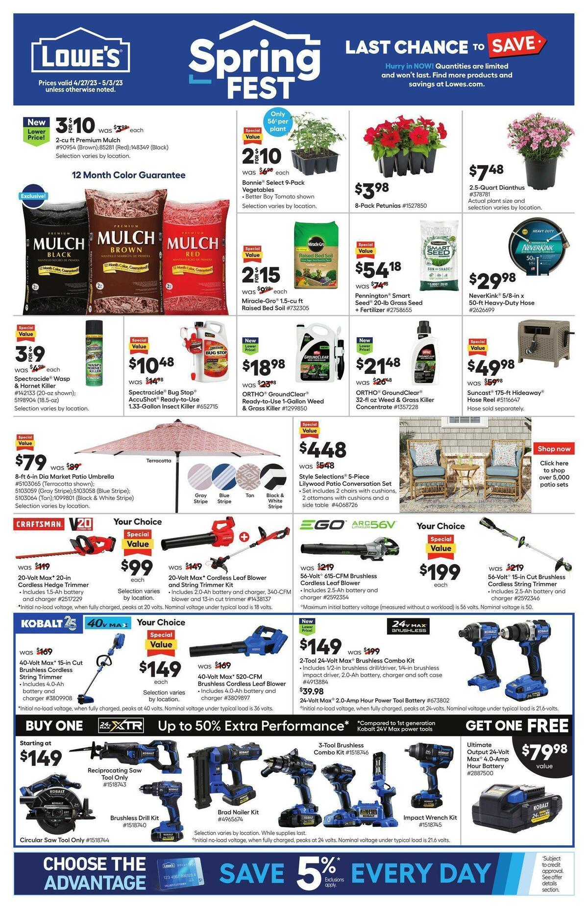 Lowe's Weekly Ad from April 27