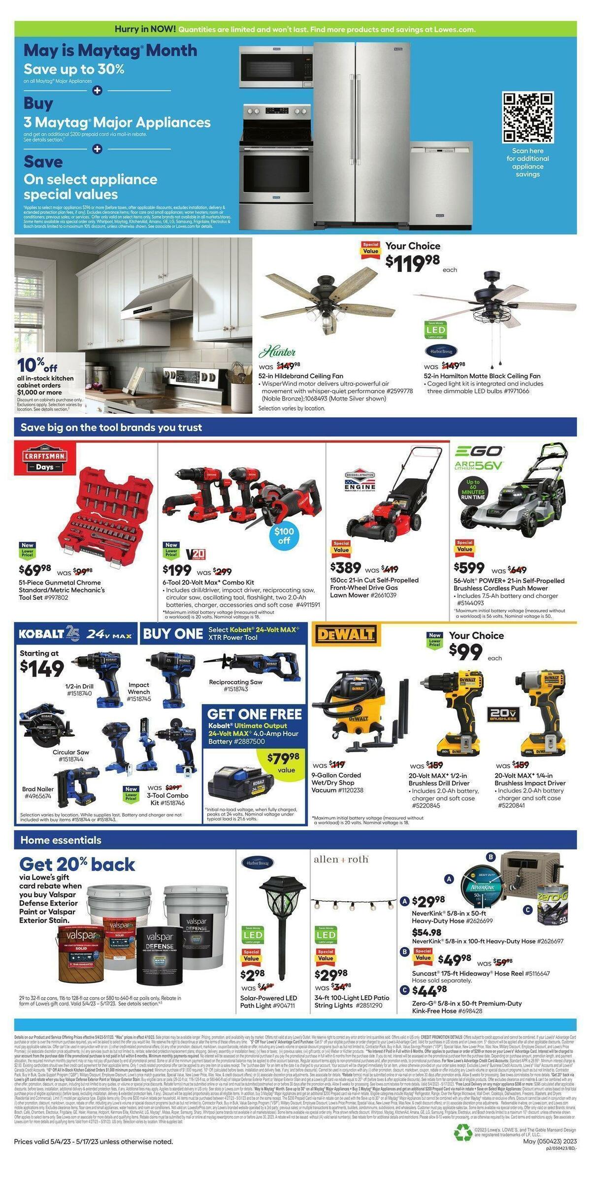 Lowe's Weekly Ad from May 4