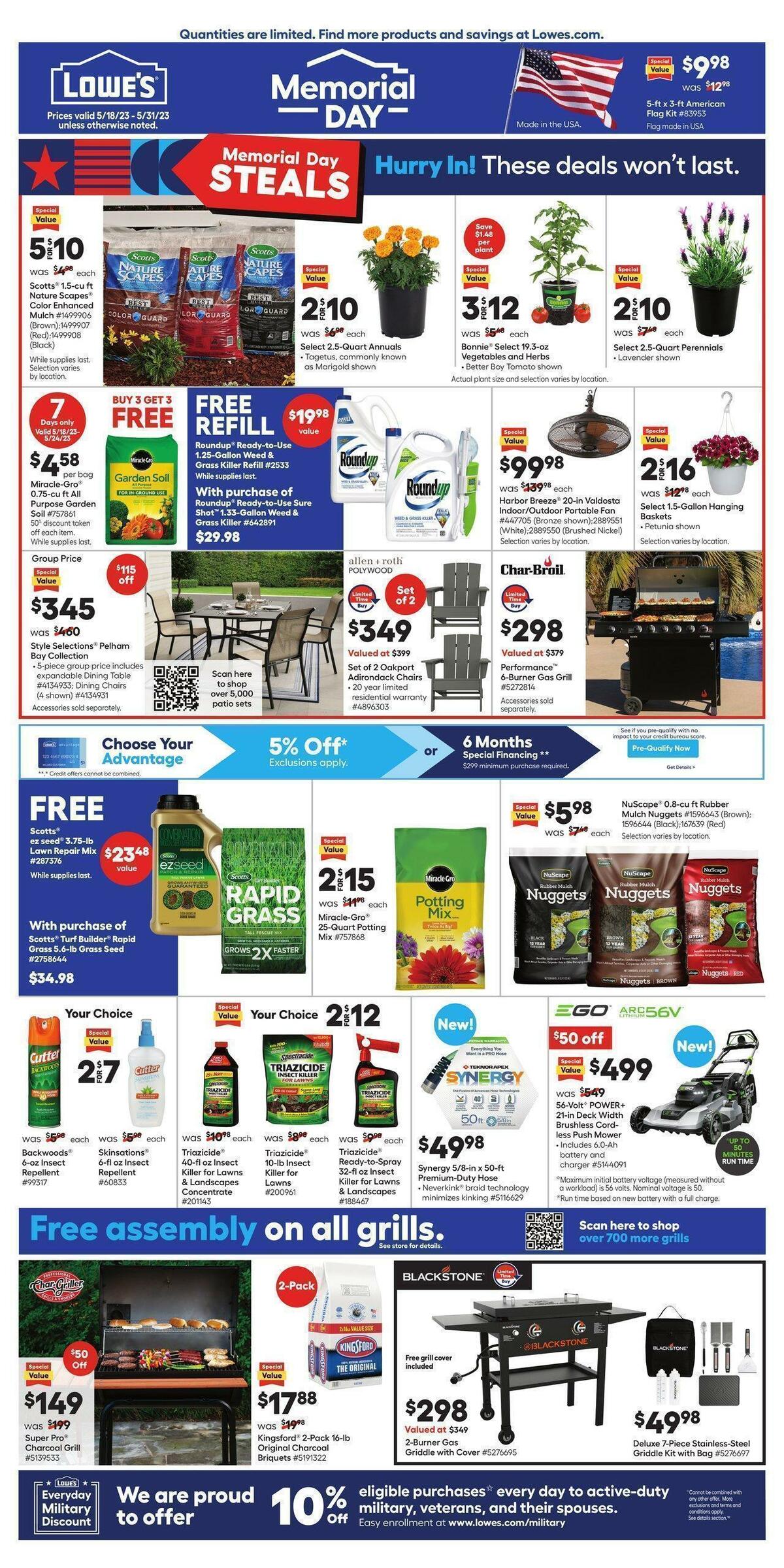 Lowe's Weekly Ad from May 18