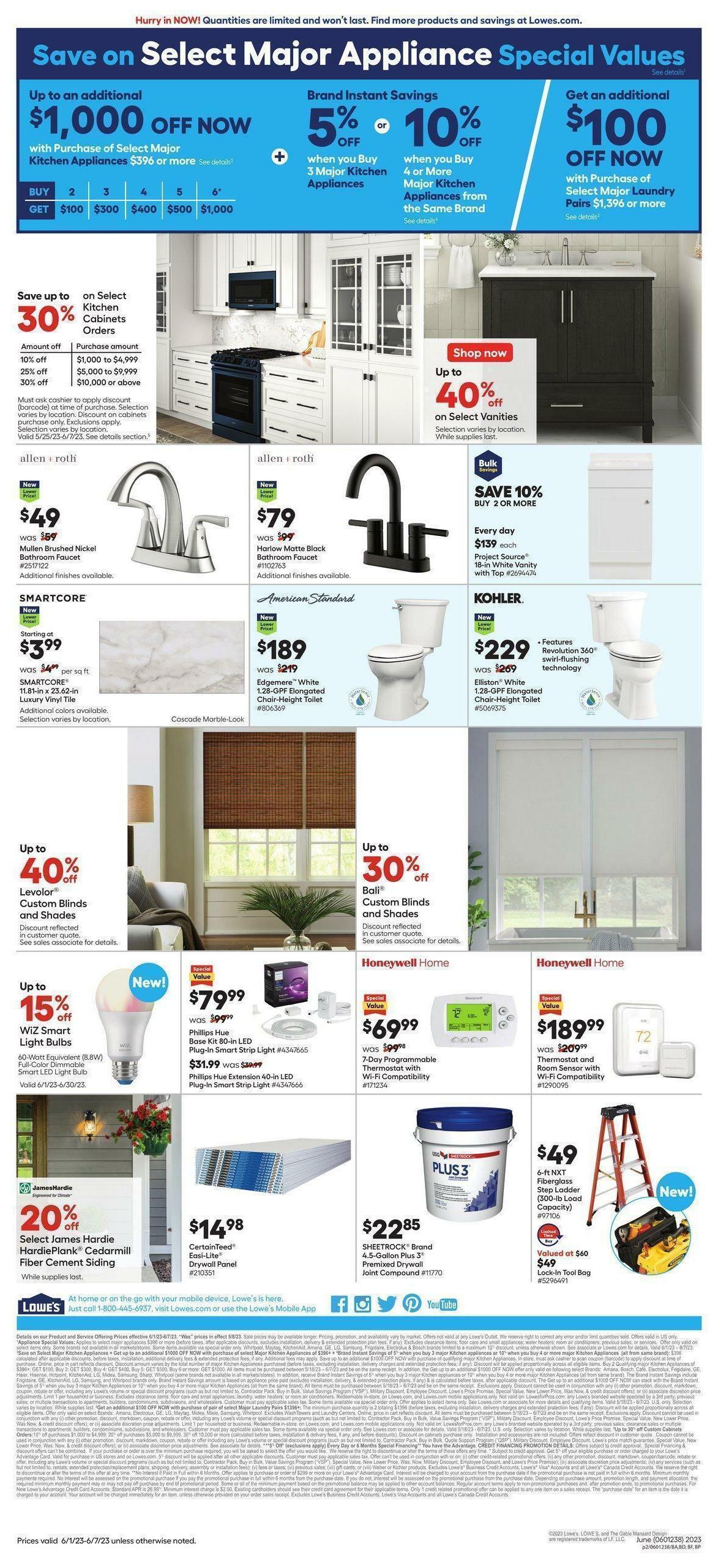 Lowe's Weekly Ad from June 1