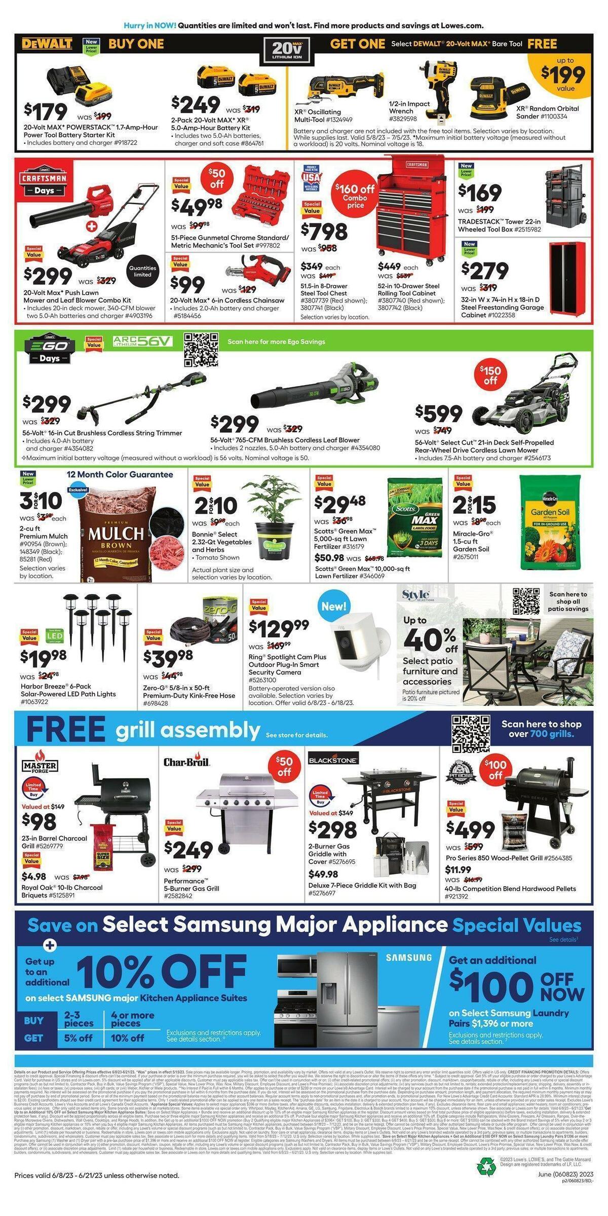 Lowe's Weekly Ad from June 8