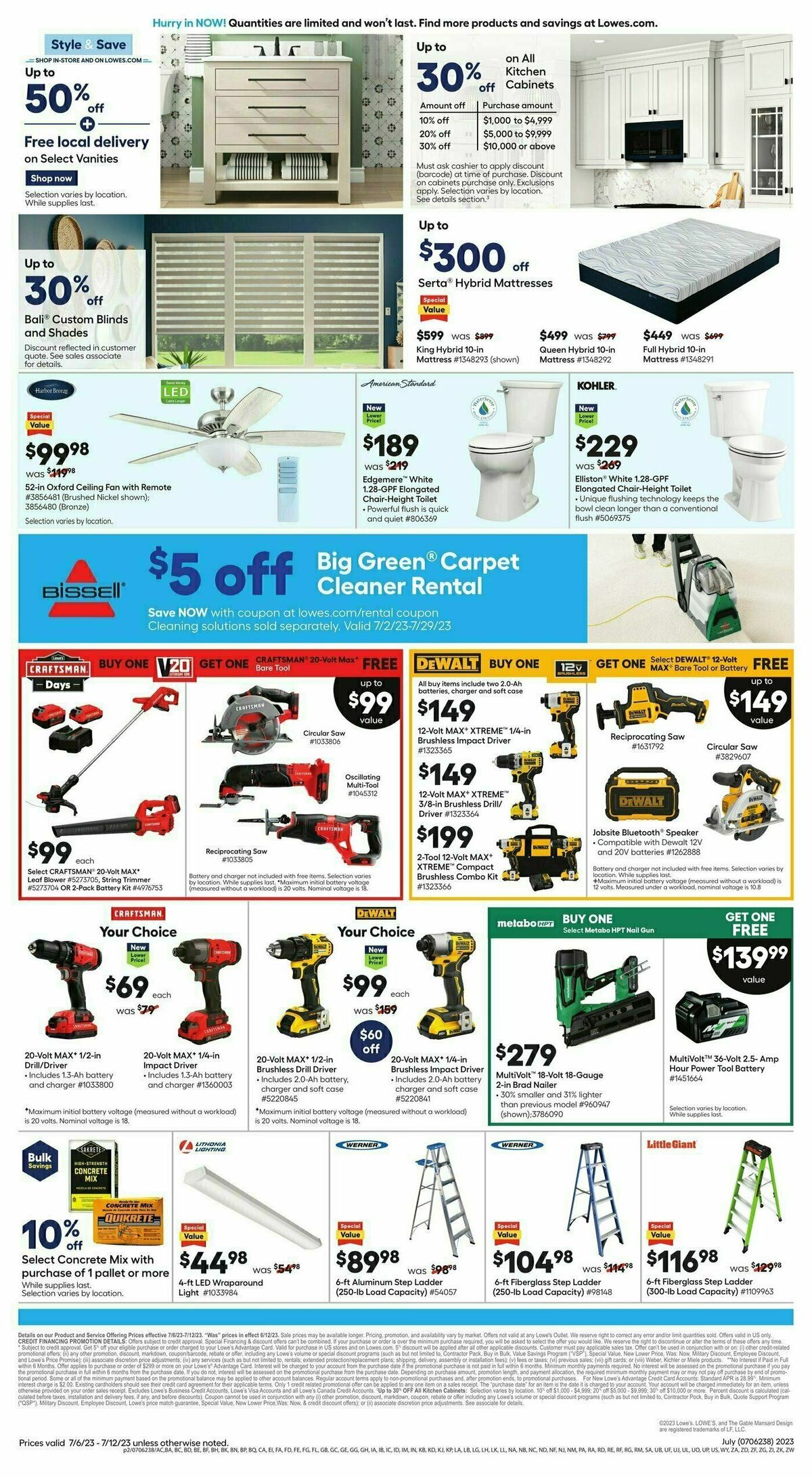 Lowe's Weekly Ad from July 6