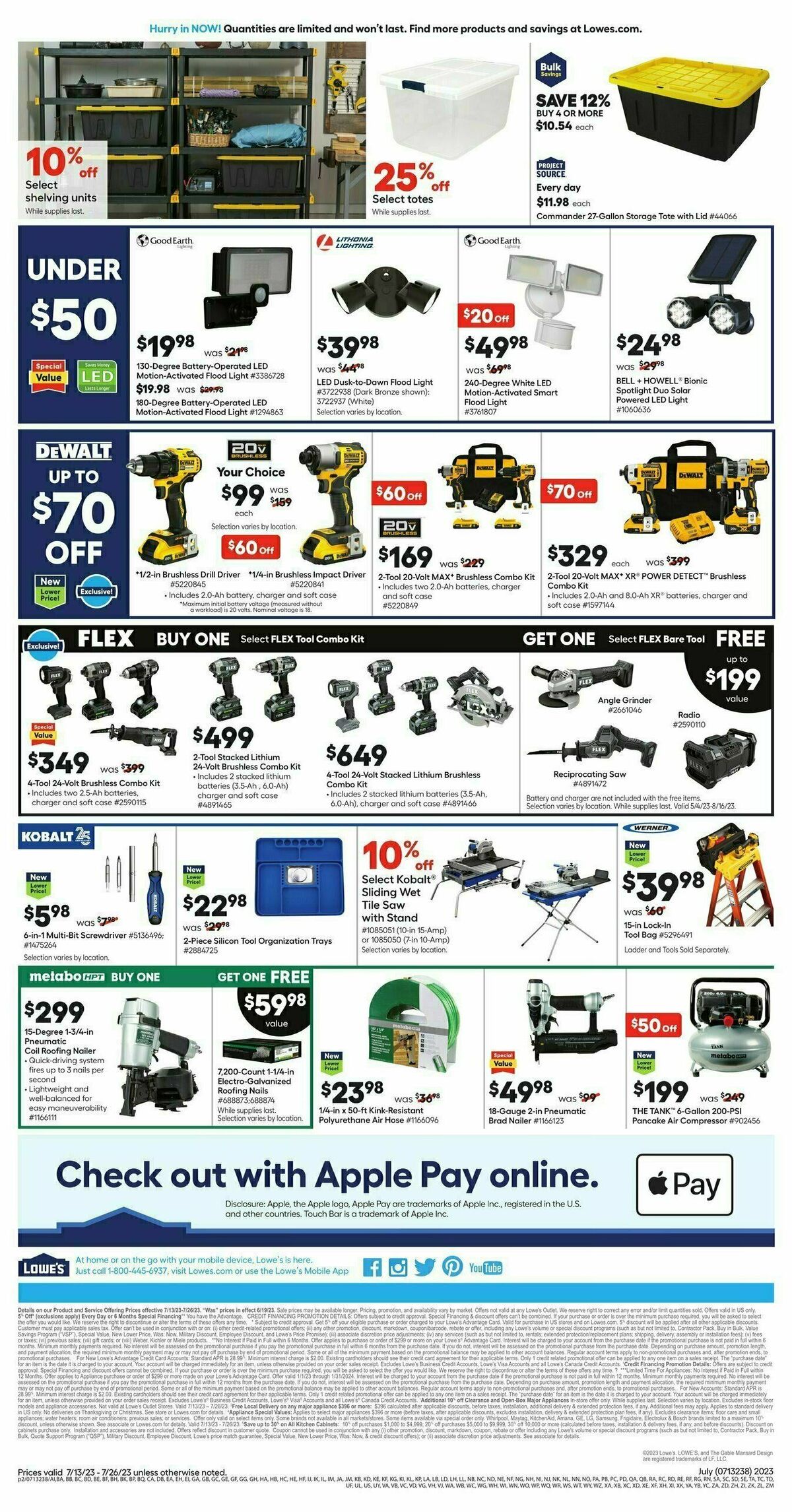 Lowe's Weekly Ad from July 13