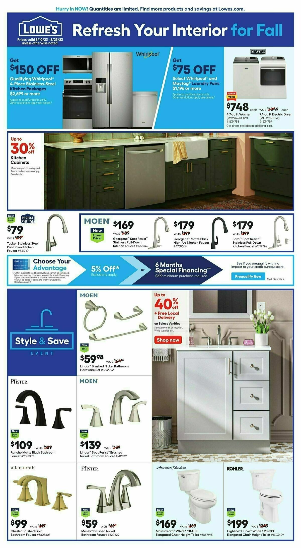 Lowe's Weekly Ad from August 10