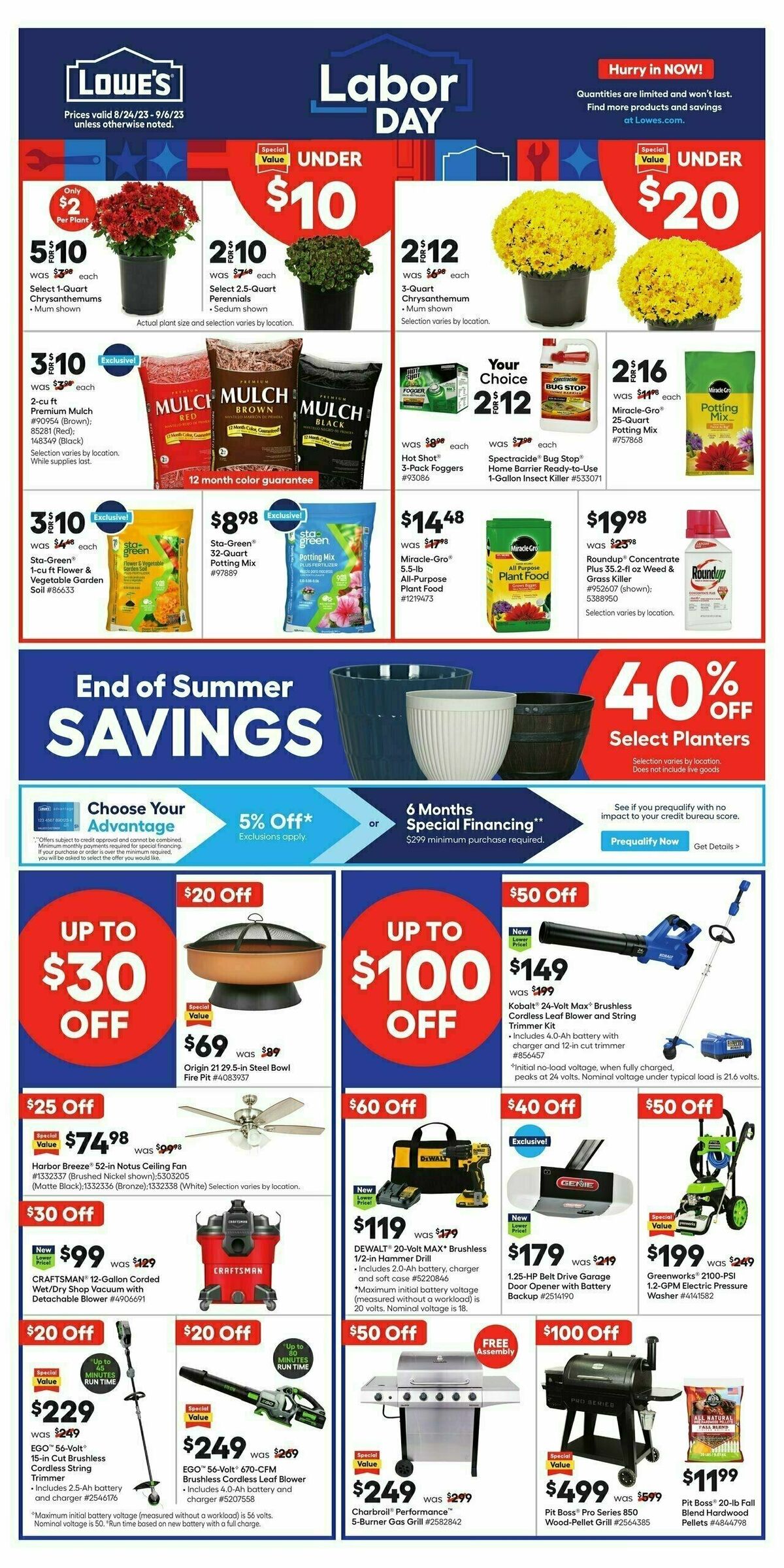 Lowe's Weekly Ad from August 24