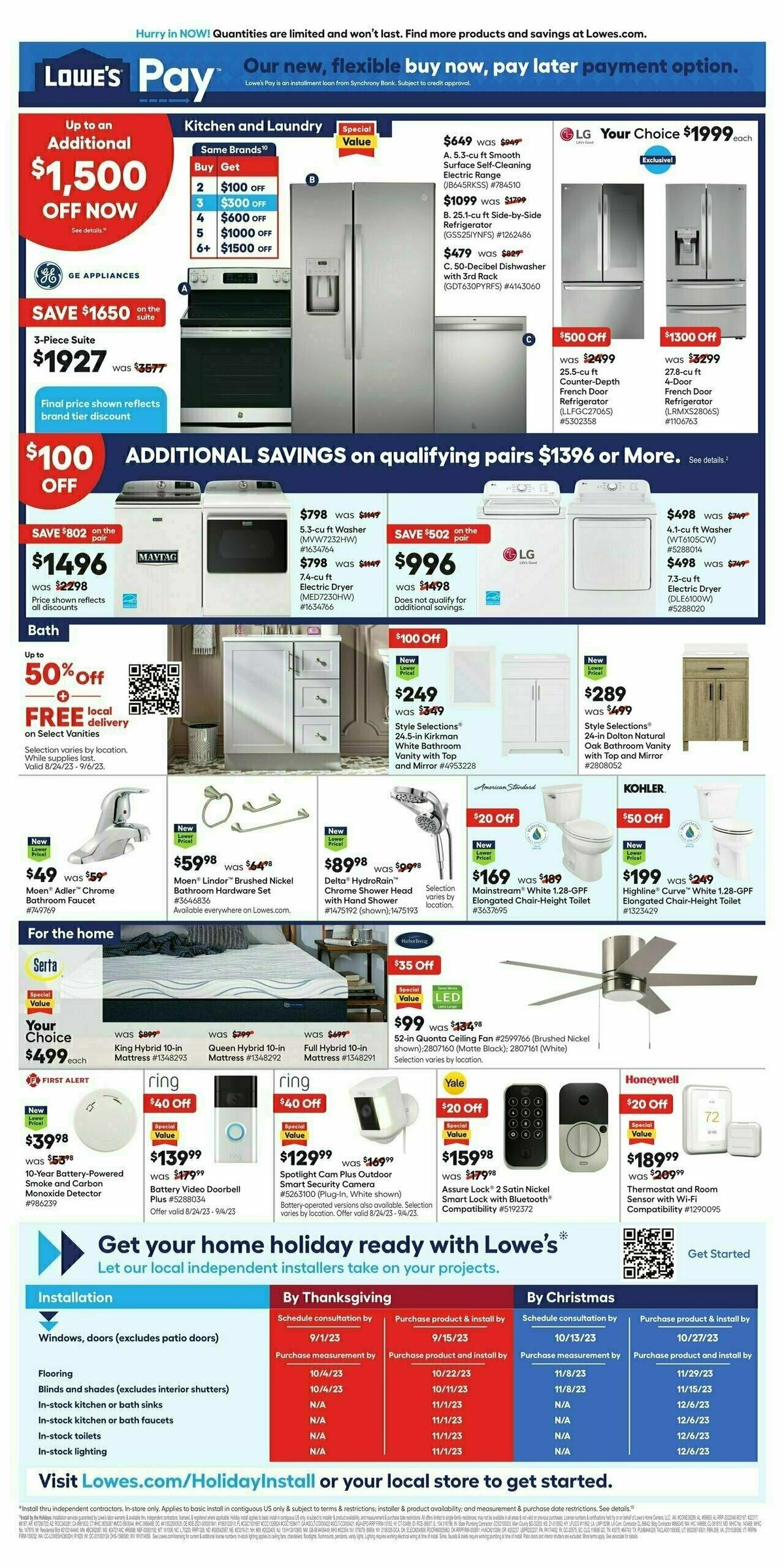 Lowe's Weekly Ad from August 24