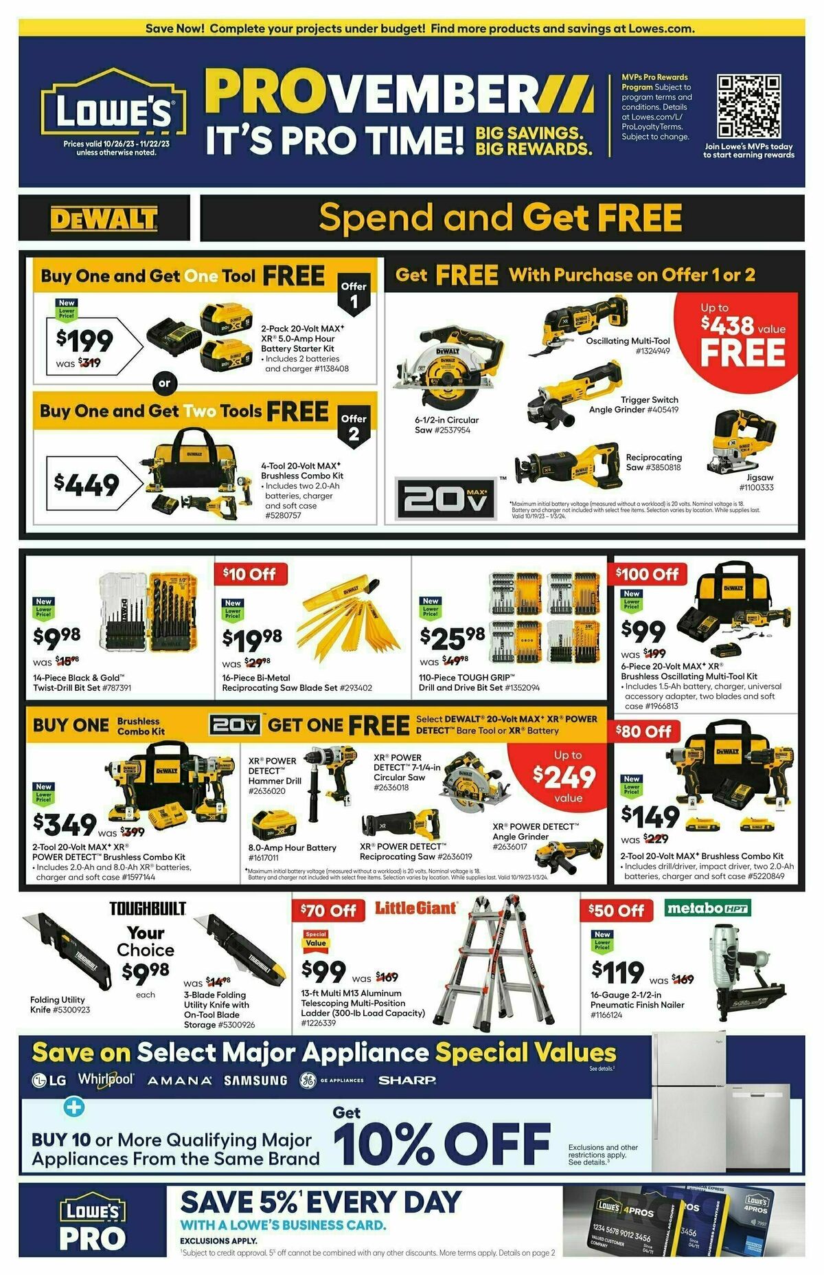 Lowe's Pro Ad Weekly Ad from October 26