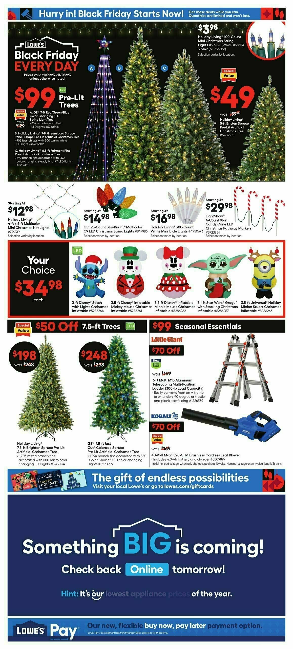 Lowe's Weekly Ad from November 1