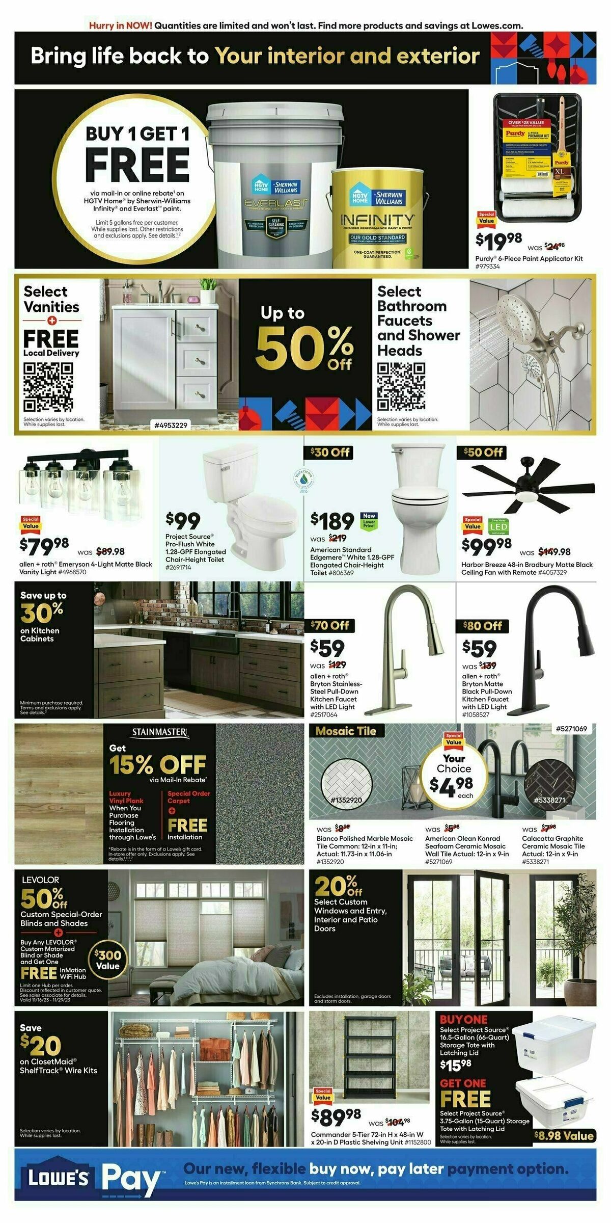 Lowe's Black Friday Weekly Ad from November 23