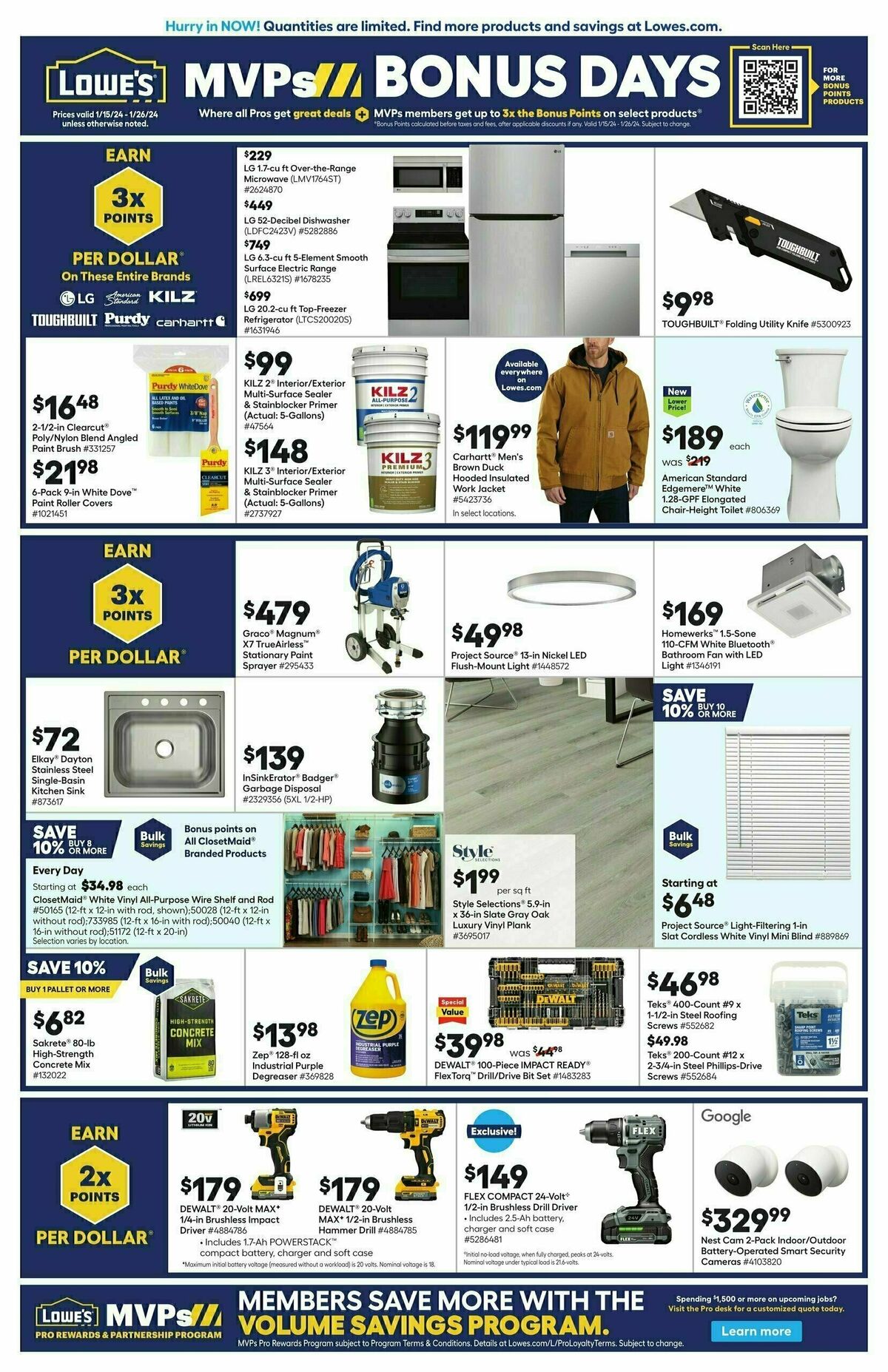 Lowe's Weekly Ad from January 15