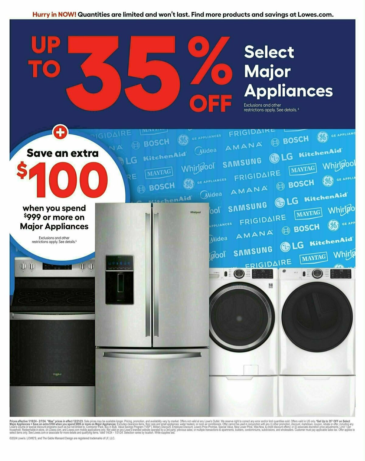 Lowe's Weekly Ad from January 18