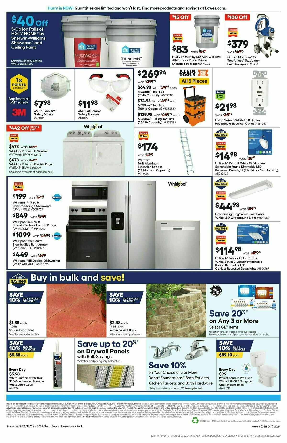 Lowe's Pro Ad Weekly Ad from March 18