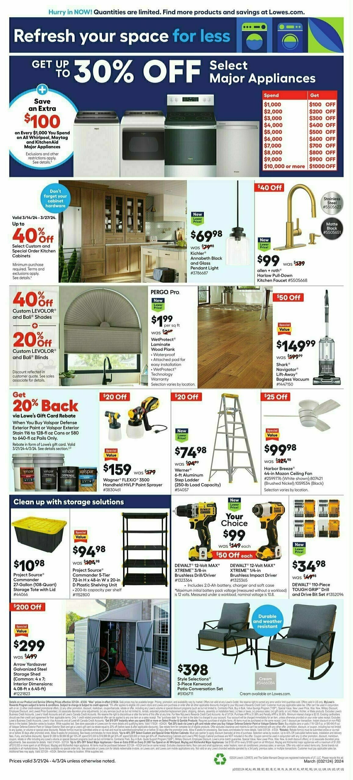 Lowe's Weekly Ad from March 21