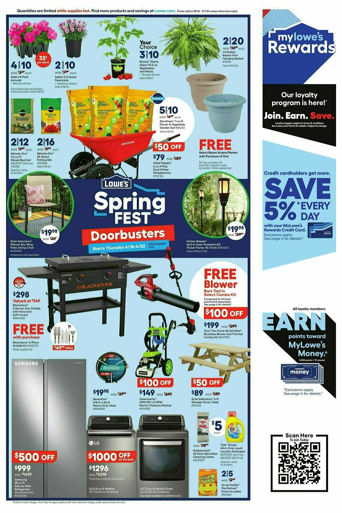 Lowe's Weekly Ad from April 18